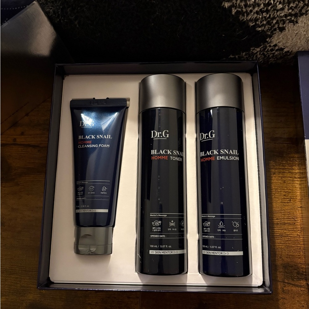 Black Snail Homme Moisturizer Set - Blue and Black